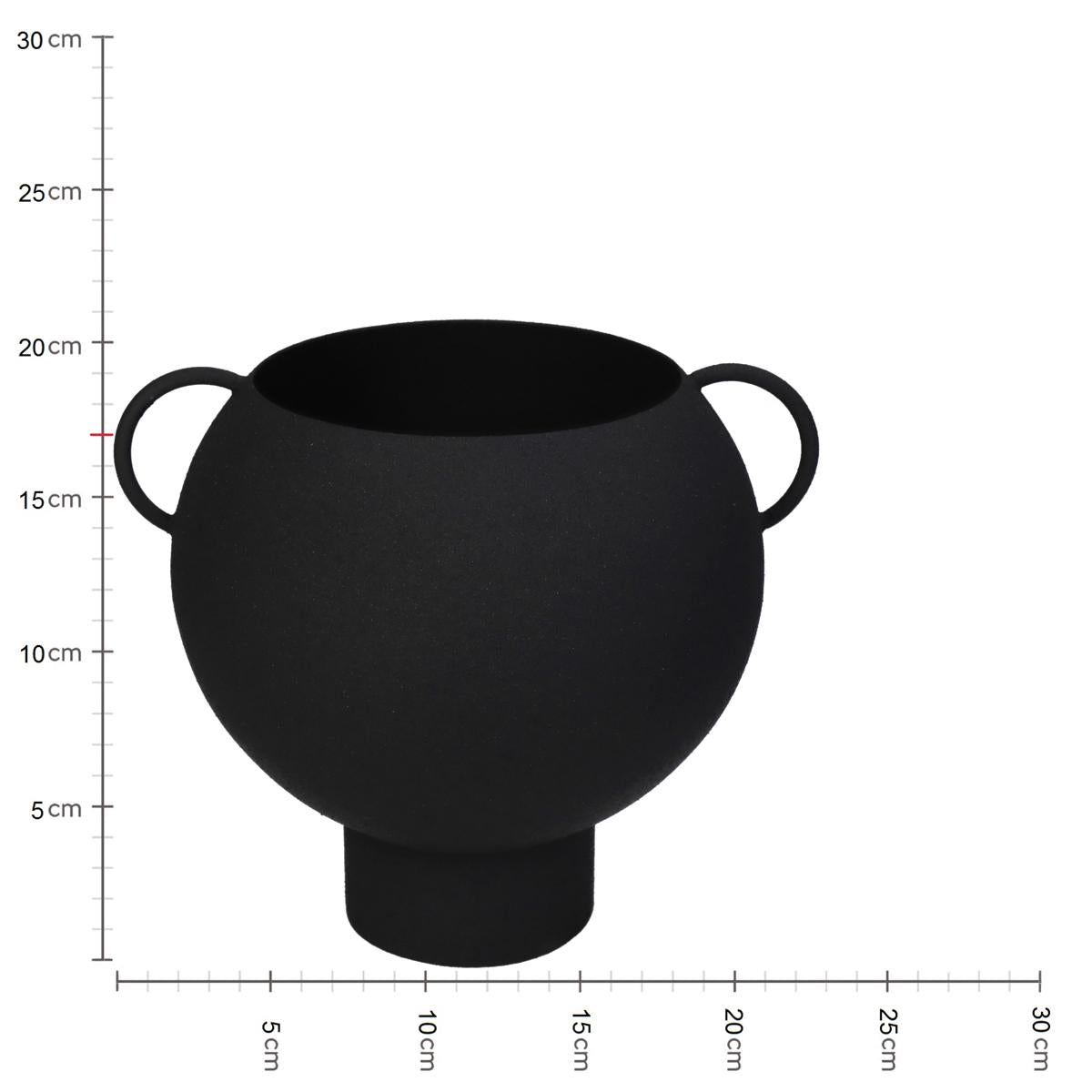 Κασπώ ArteLibre Μαύρο Μέταλλο 19.5x17.5x17cm - Hippiehome.gr