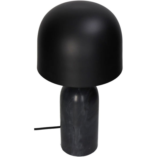 Επιτραπέζιο Φωτιστικό ArteLibre Μαύρο Μάρμαρο 20x20x39cm - Hippiehome.gr