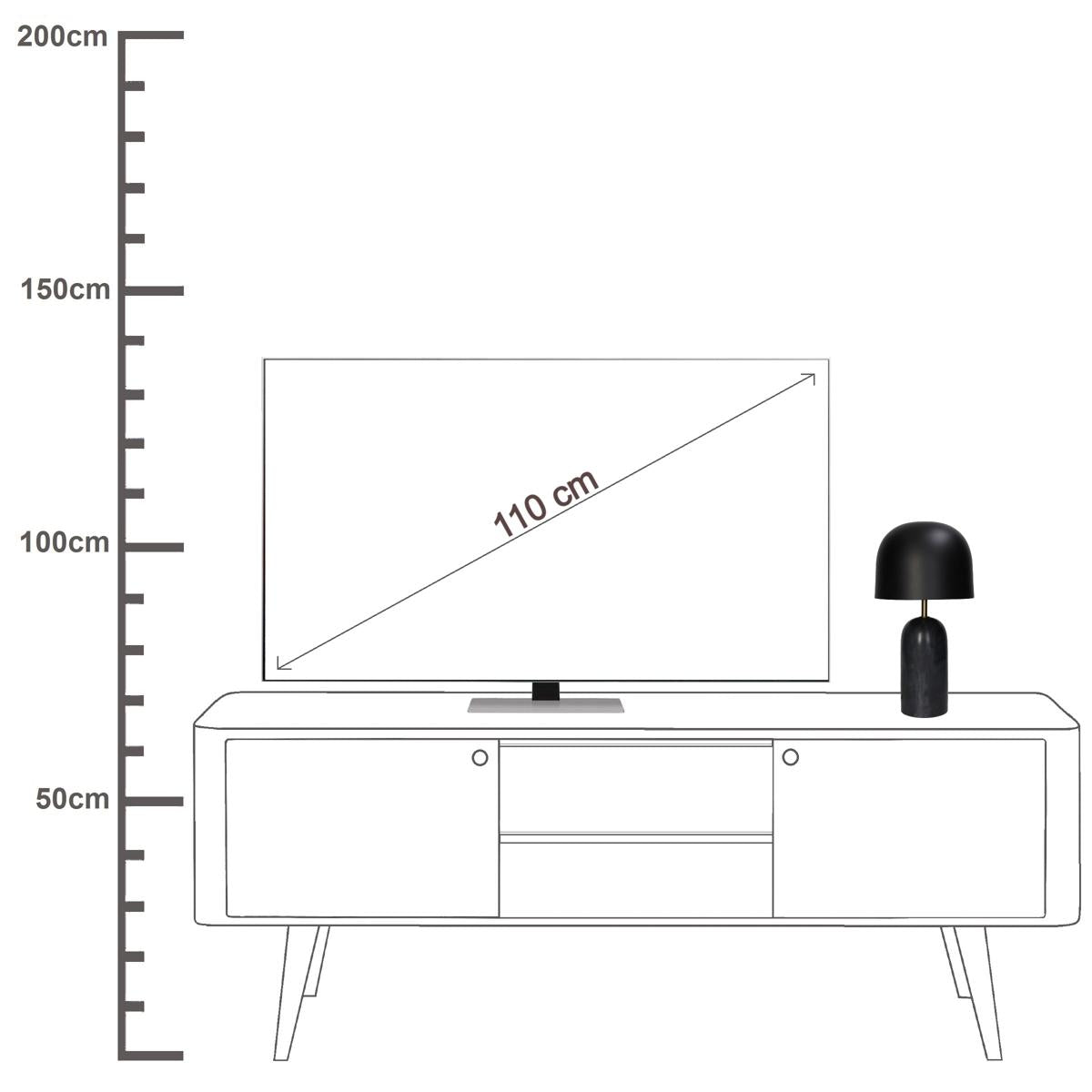 Επιτραπέζιο Φωτιστικό ArteLibre Μαύρο Μάρμαρο 20x20x39cm - Hippiehome.gr