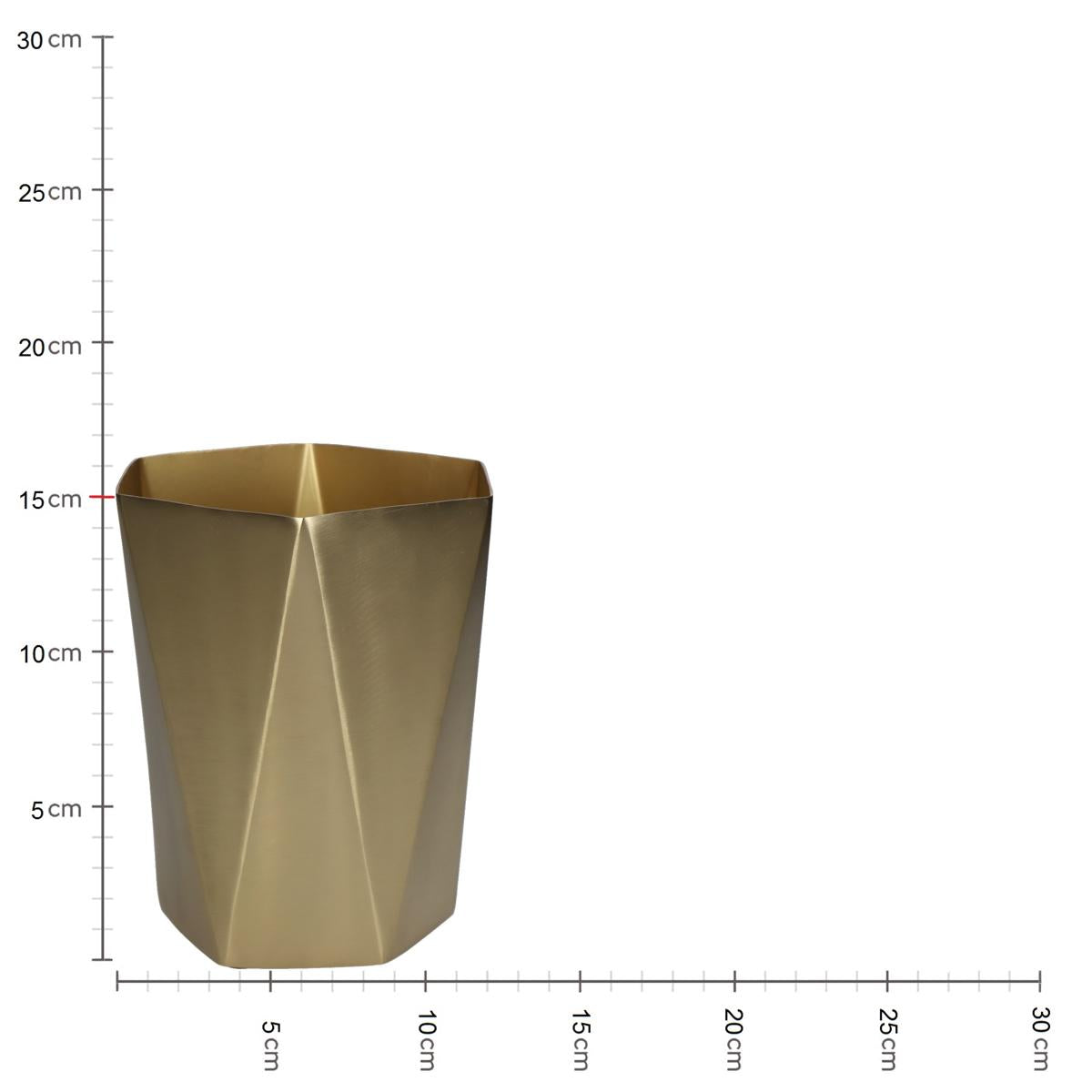 Κασπώ ArteLibre Χρυσό Μέταλλο 13x13x15cm - Hippiehome.gr