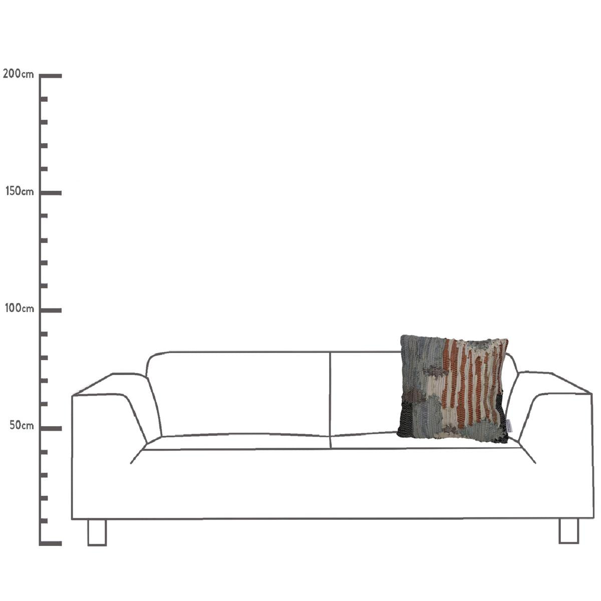 Μαξιλάρι ArteLibre Γκρι Δέρμα 45x45cm - Hippiehome.gr