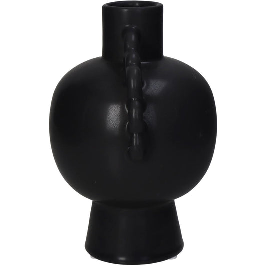 Βάζο ArteLibre Μαύρο Κεραμικό 17.4x13.7x20.5cm - Hippiehome.gr