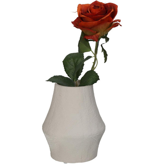 Βάζο ArteLibre Λευκό Πορσελάνη 12.6x12.6x15.3cm - Hippiehome.gr