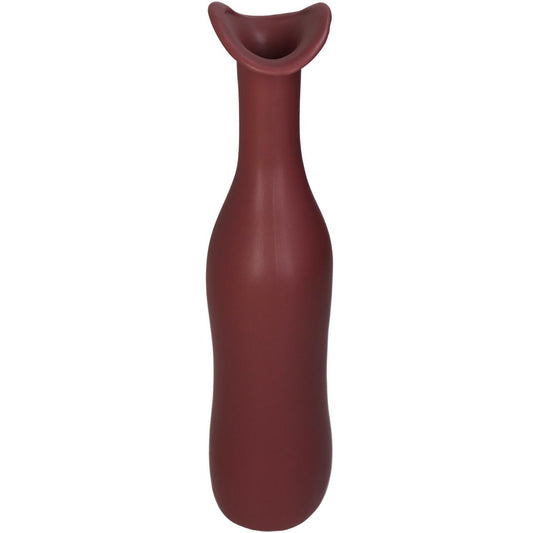 Βάζο ArteLibre Μπορντώ Κεραμικό 10x7x33cm - Hippiehome.gr