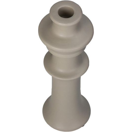 Κηροπήγιο ArteLibre Μπεζ Κεραμικό 8x8x24cm - Hippiehome.gr