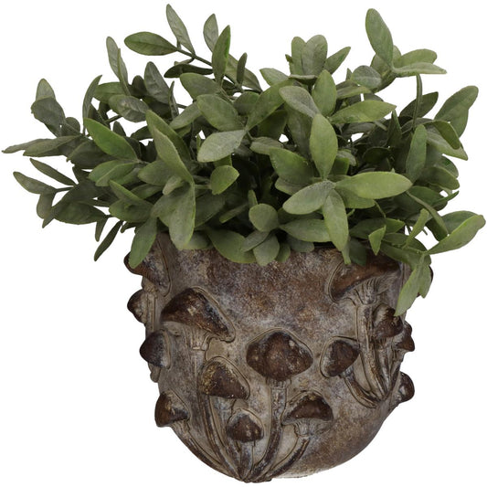 Κασπώ ArteLibre Μανιτάρι Καφέ Τσιμέντο 18.5x18.5x14.5cm - Hippiehome.gr