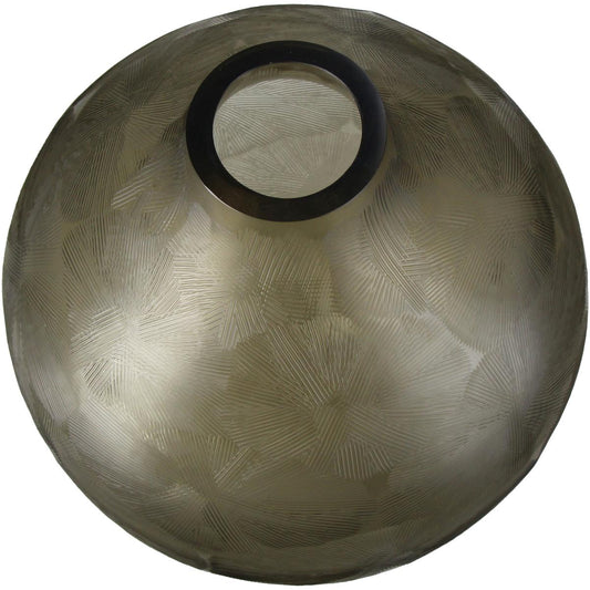 Βάζο ArteLibre Μπεζ Γυαλί 27x27x30.5cm - Hippiehome.gr