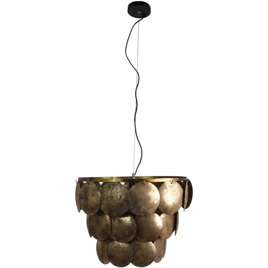 Φωτιστικό Κρεμαστό ArteLibre Καφέ Μέταλλο 54.5x54.5x41.5cm - Hippiehome.gr