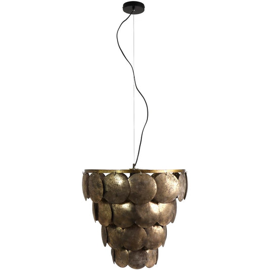 Φωτιστικό Κρεμαστό ArteLibre Καφέ Μέταλλο 54.5x54.5x52.5cm - Hippiehome.gr