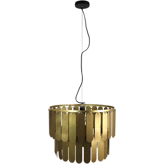 Φωτιστικό Κρεμαστό ArteLibre Χρυσό Μέταλλο 54.5x54.5x40cm - Hippiehome.gr