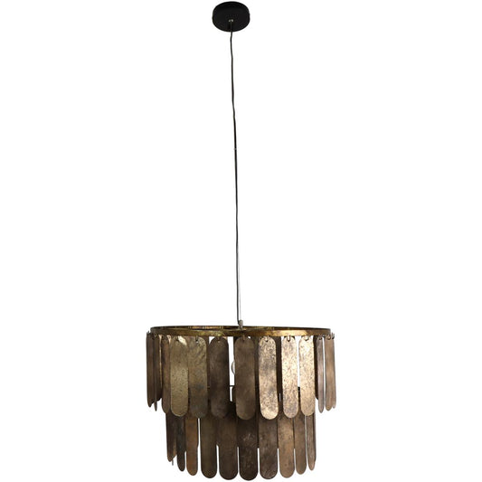 Φωτιστικό Κρεμαστό ArteLibre Καφέ Μέταλλο 54.5x54.5x40cm - Hippiehome.gr