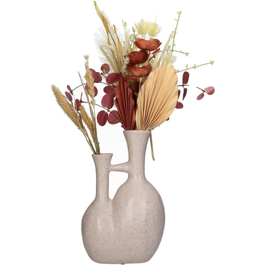 Βάζο ArteLibre Ιβουάρ Κεραμικό 19x11.5x29.5cm - Hippiehome.gr