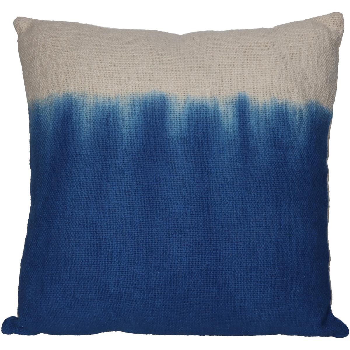 Μαξιλάρι ArteLibre Dip Dye Μπλε Βαμβακερό 45x45cm - Hippiehome.gr