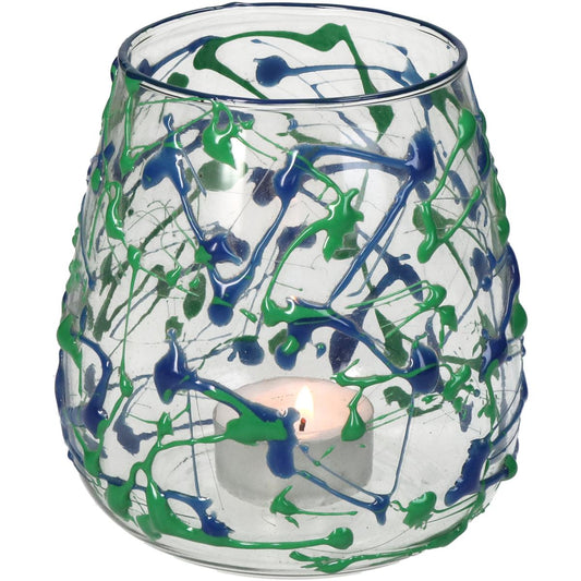 Κηροπήγιο ArteLibre Πολύχρωμο Γυαλί 11x11x11cm - Hippiehome.gr