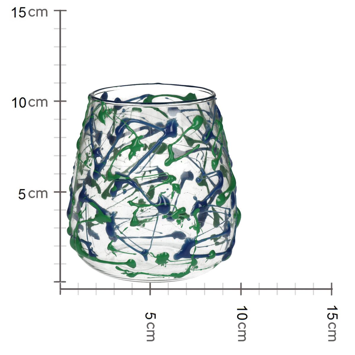 Κηροπήγιο ArteLibre Πολύχρωμο Γυαλί 11x11x11cm - Hippiehome.gr