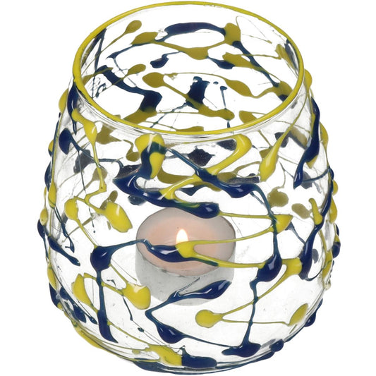 Κηροπήγιο ArteLibre Πολύχρωμο Γυαλί 11x11x11cm - Hippiehome.gr