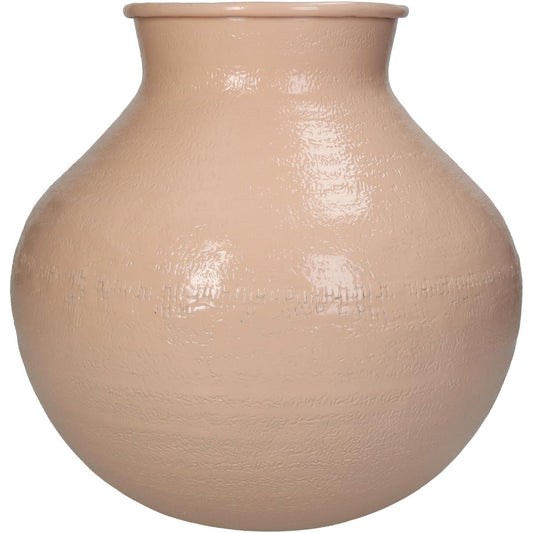 Βάζο ArteLibre Ροδακινί Αλουμίνιο 23x23x23cm - Hippiehome.gr