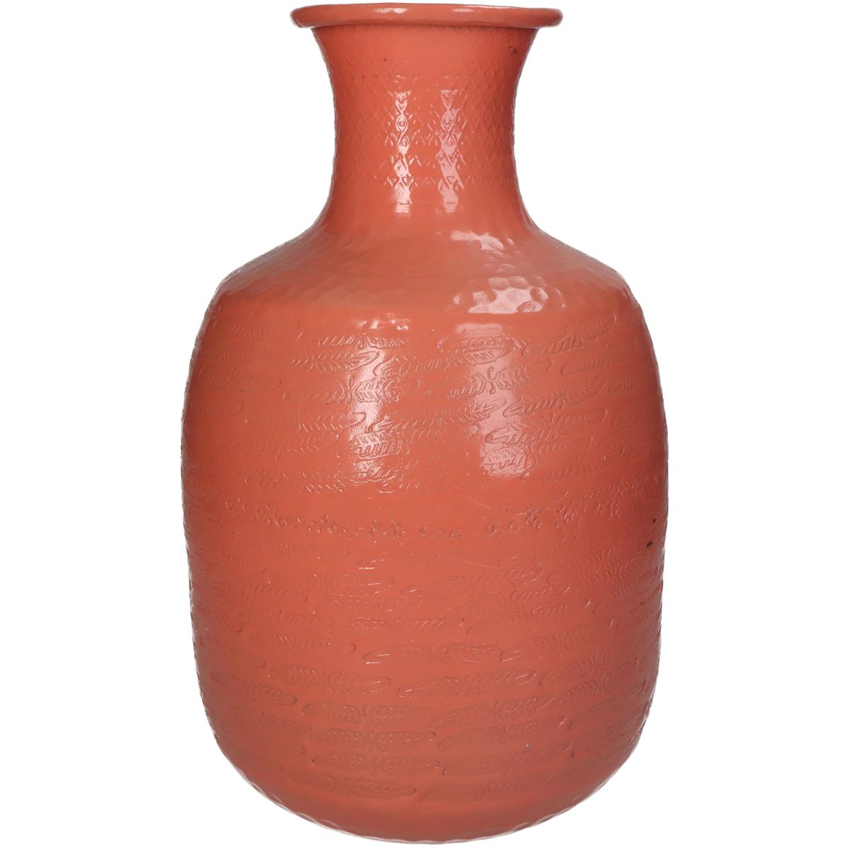 Βάζο ArteLibre Ροζ Αλουμίνιο 21x21x34cm - Hippiehome.gr