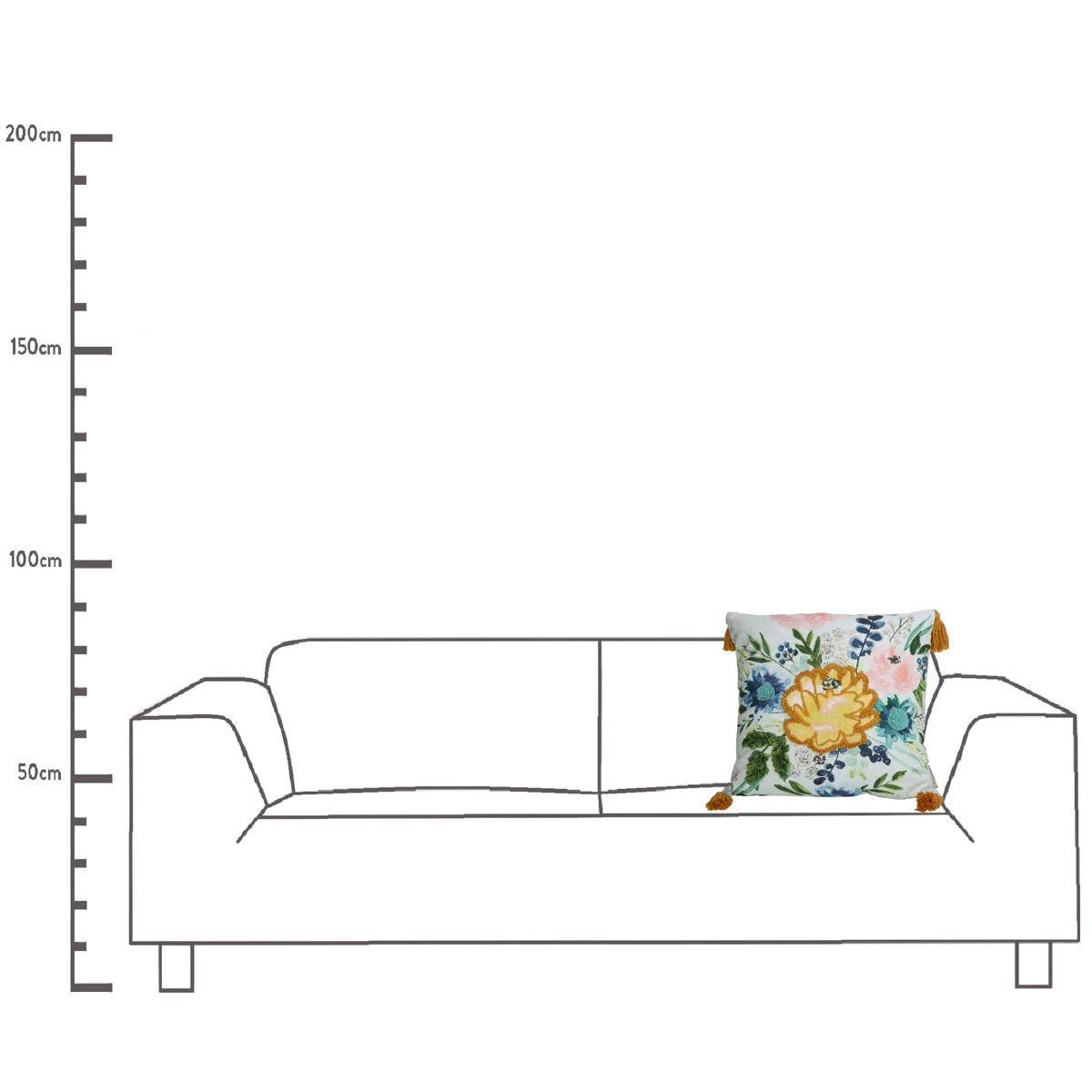 Μαξιλάρι ArteLibre Πολύχρωμο Βαμβακερό 45x45cm - Hippiehome.gr