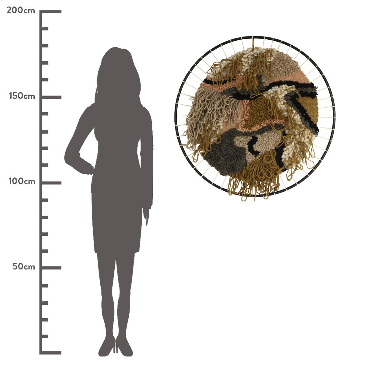 Διακοσμητικό Τοίχου ArteLibre Πολύχρωμο Ύφασμα 98x2x98cm - Hippiehome.gr