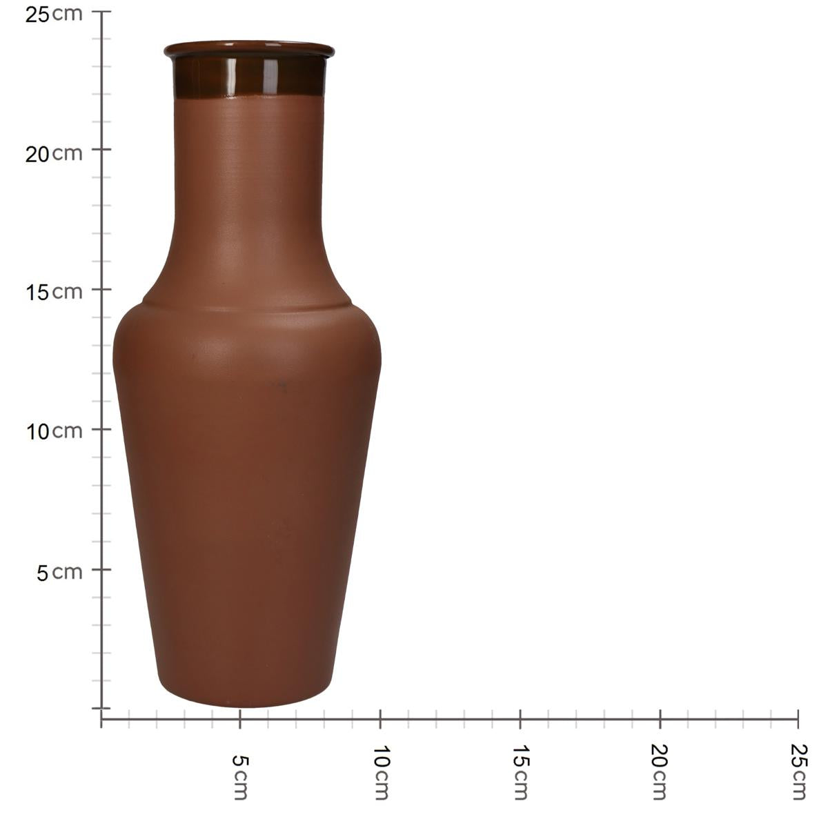 Βάζο ArteLibre Φυσικό Μέταλλο 10x10x24cm - Hippiehome.gr