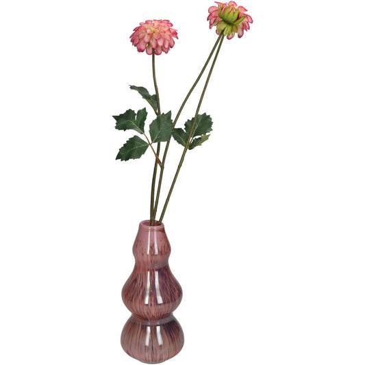 Βάζο ArteLibre Ροζ Γυαλί 10x10x22cm - Hippiehome.gr