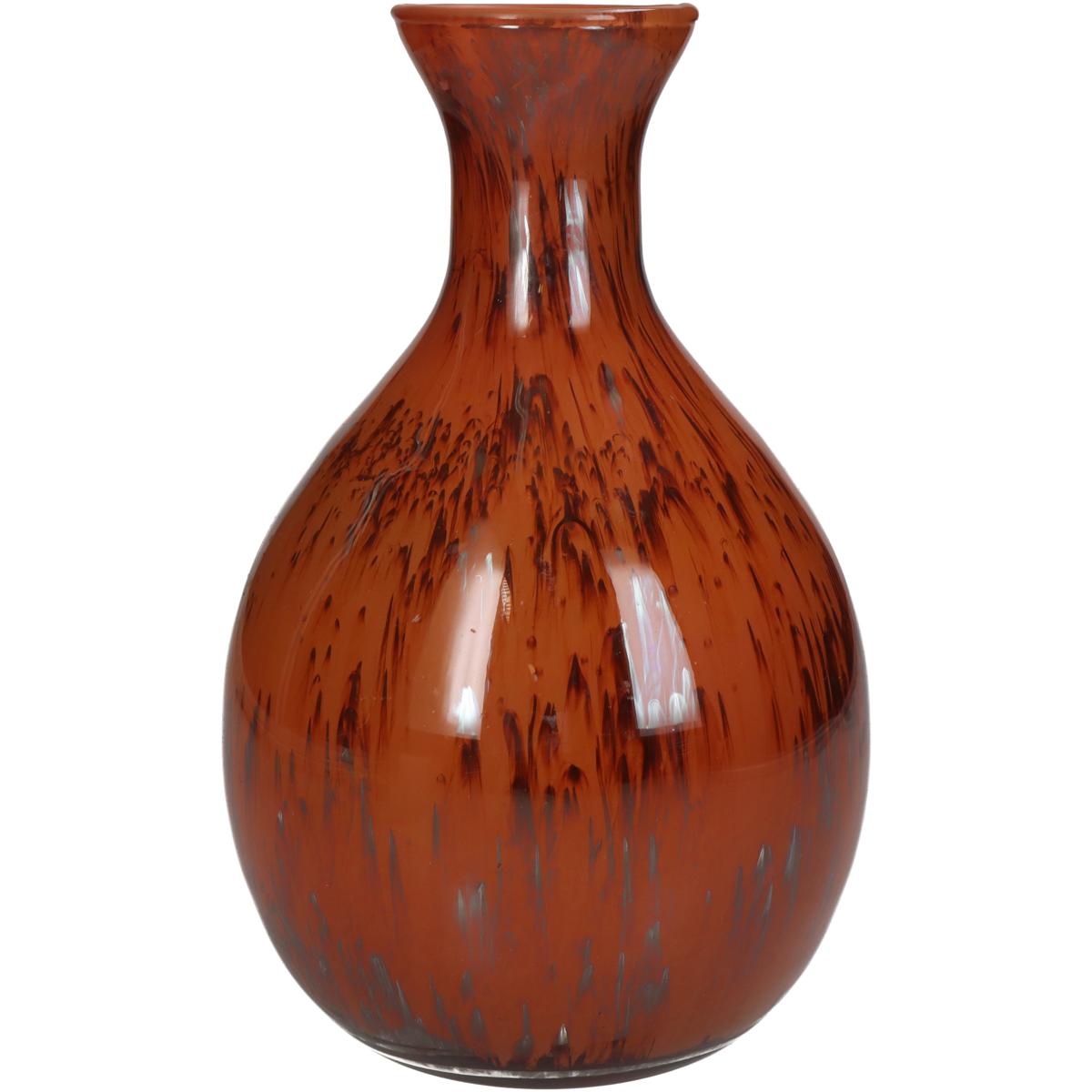 Βάζο ArteLibre Κόκκινο Γυαλί 16x16x25cm - Hippiehome.gr