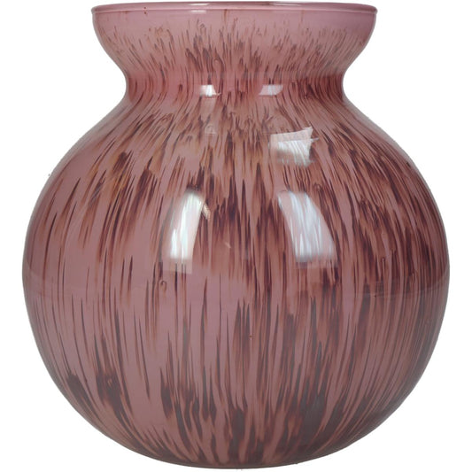 Βάζο ArteLibre Ροζ Γυαλί 15x15x16cm - Hippiehome.gr