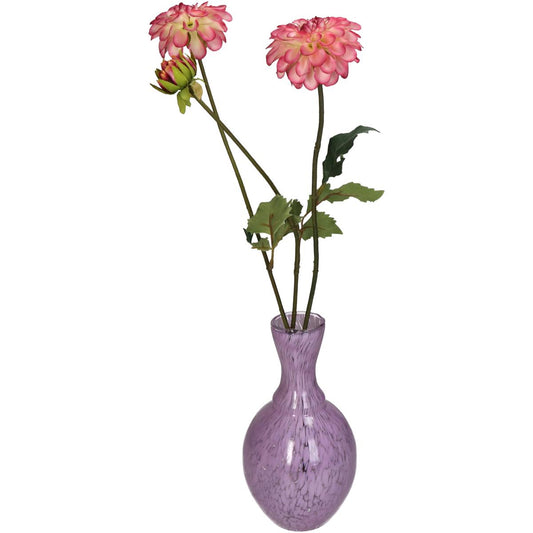 Βάζο ArteLibre Λιλά Γυαλί 12x12x23cm - Hippiehome.gr