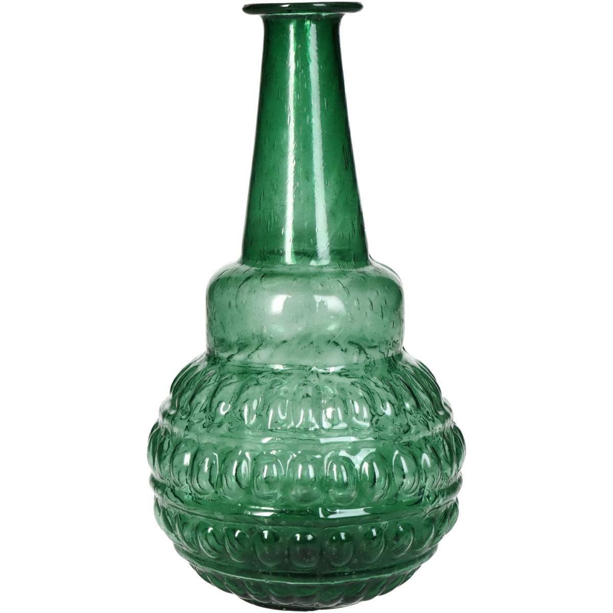 Βάζο ArteLibre Πράσινο Γυαλί 11x11x20cm - Hippiehome.gr