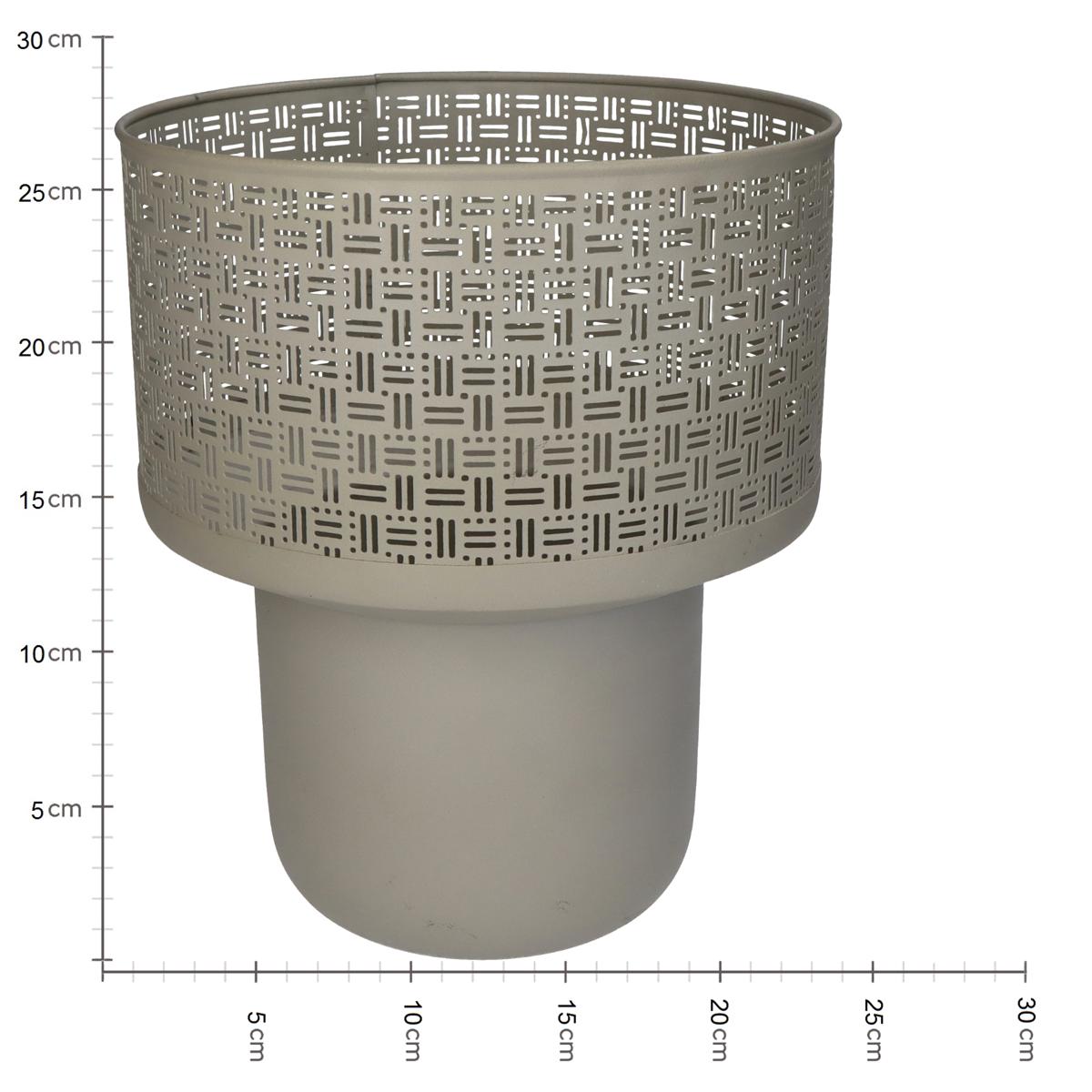 Φανάρι ArteLibre Ιβουάρ Μέταλλο 24x24x42.5cm Σετ 3Τμχ - Hippiehome.gr