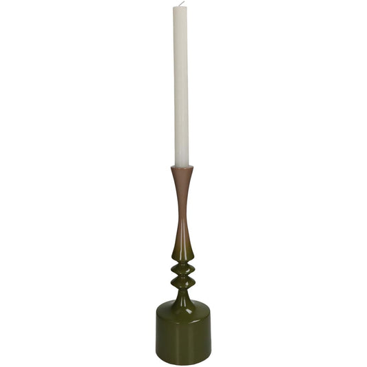 Κηροπήγιο ArteLibre Πράσινο Αλουμίνιο 10x10x33cm - Hippiehome.gr