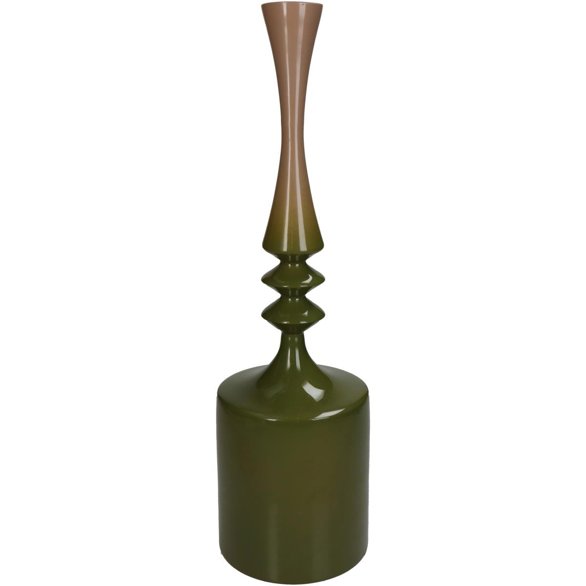 Κηροπήγιο ArteLibre Πράσινο Αλουμίνιο 11x11x38cm - Hippiehome.gr