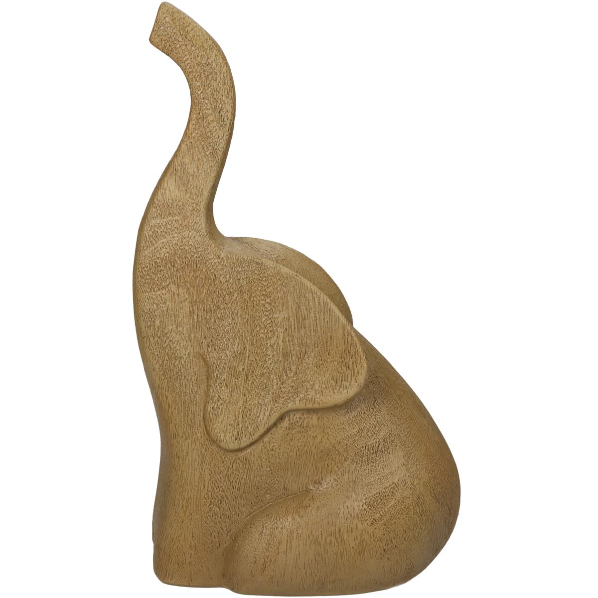 Διακοσμητικό ArteLibre Ελέφαντας Φυσικό Polyresin 13x9.5x22.5cm - Hippiehome.gr