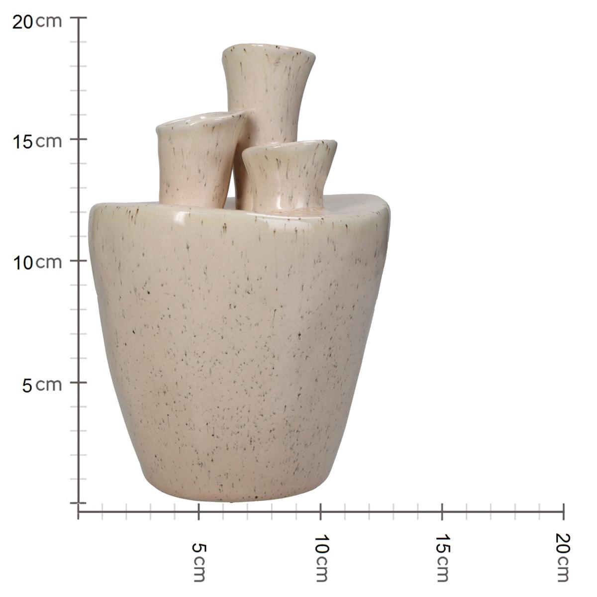 Βάζο ArteLibre Ιβουάρ Πορσελάνη 13.5x13x19cm - Hippiehome.gr