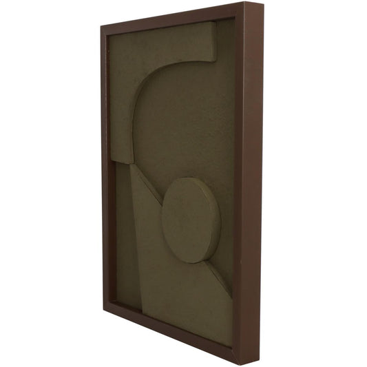 Διακοσμητικό Τοίχου ArteLibre Πράσινο Χαρτί 30x3x40cm - Hippiehome.gr