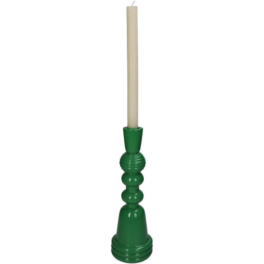 Κηροπήγιο ArteLibre Πράσινο Polyresin 10x10x30cm - Hippiehome.gr
