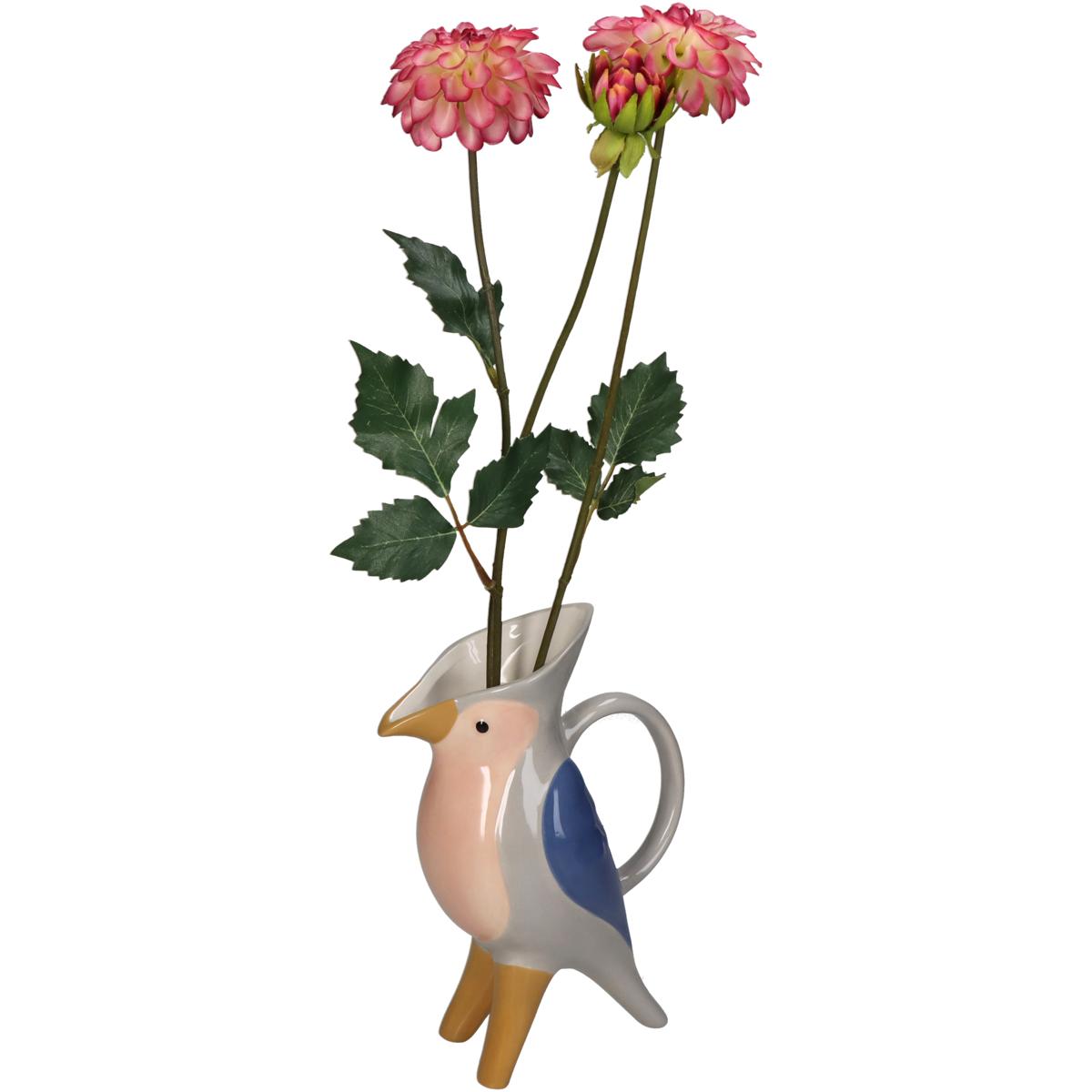 Βάζο ArteLibre Πουλί Πολύχρωμο Κεραμικό 15.1x8.9x21cm - Hippiehome.gr