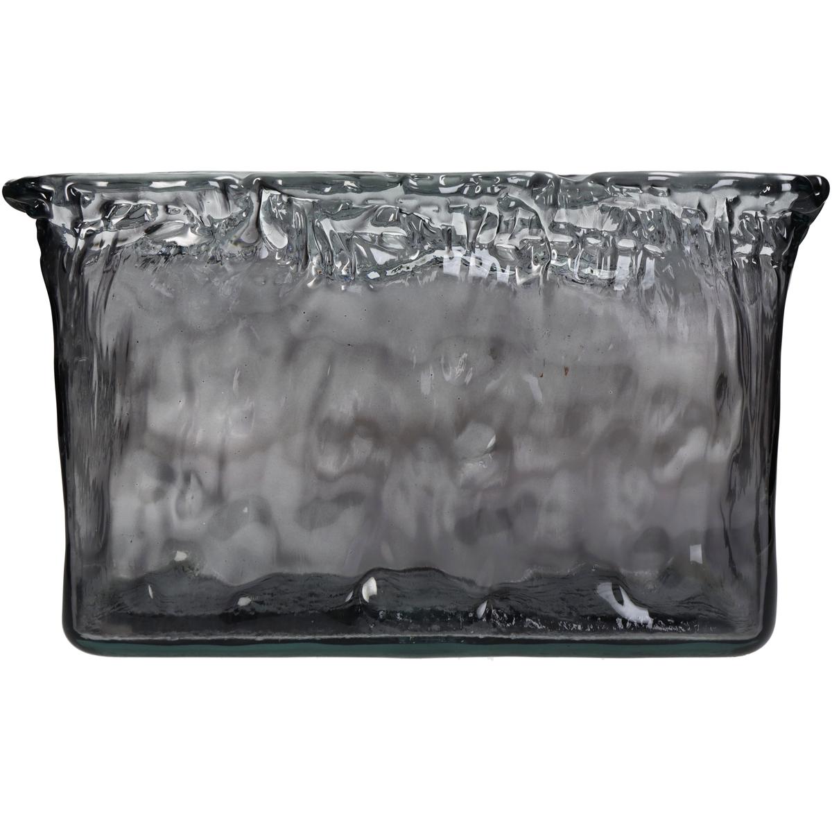 Βάζο ArteLibre Γκρι Ανακυκλωμένο Γυαλί 33x13x20cm - Hippiehome.gr