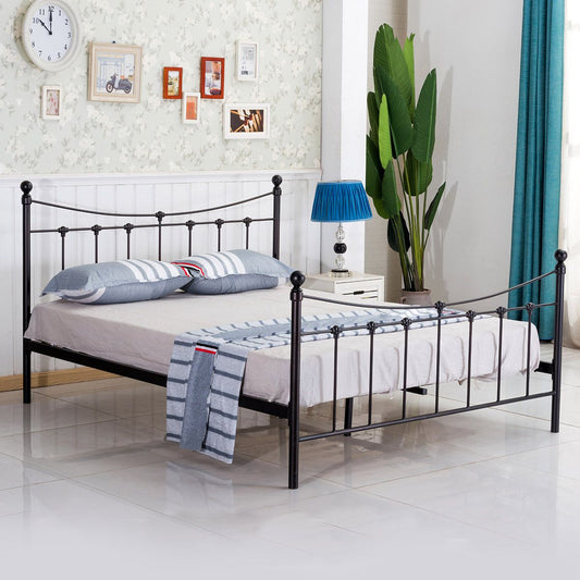 Κρεβάτι ArteLibre SOPHIE Μεταλλικό Sandy Rusty 210x168x110cm (Στρώμα 160x200cm) - Hippiehome.gr