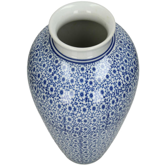 Βάζο ArteLibre Μπλε Πορσελάνη 18x18x20cm - Hippiehome.gr