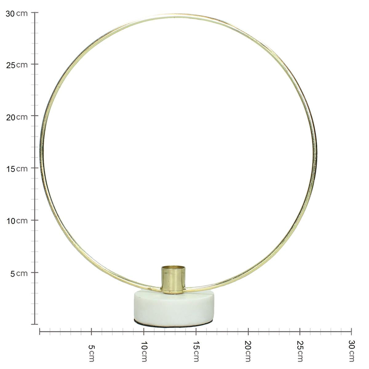 Κηροπήγιο ArteLibre Χρυσό Μέταλλο 28x8x30cm - Hippiehome.gr