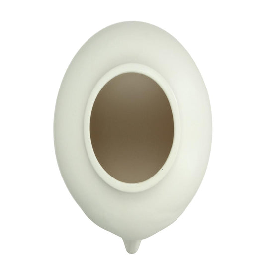 Βάζο ArteLibre Λευκό Κεραμικό 17.6x16x18.6cm - Hippiehome.gr