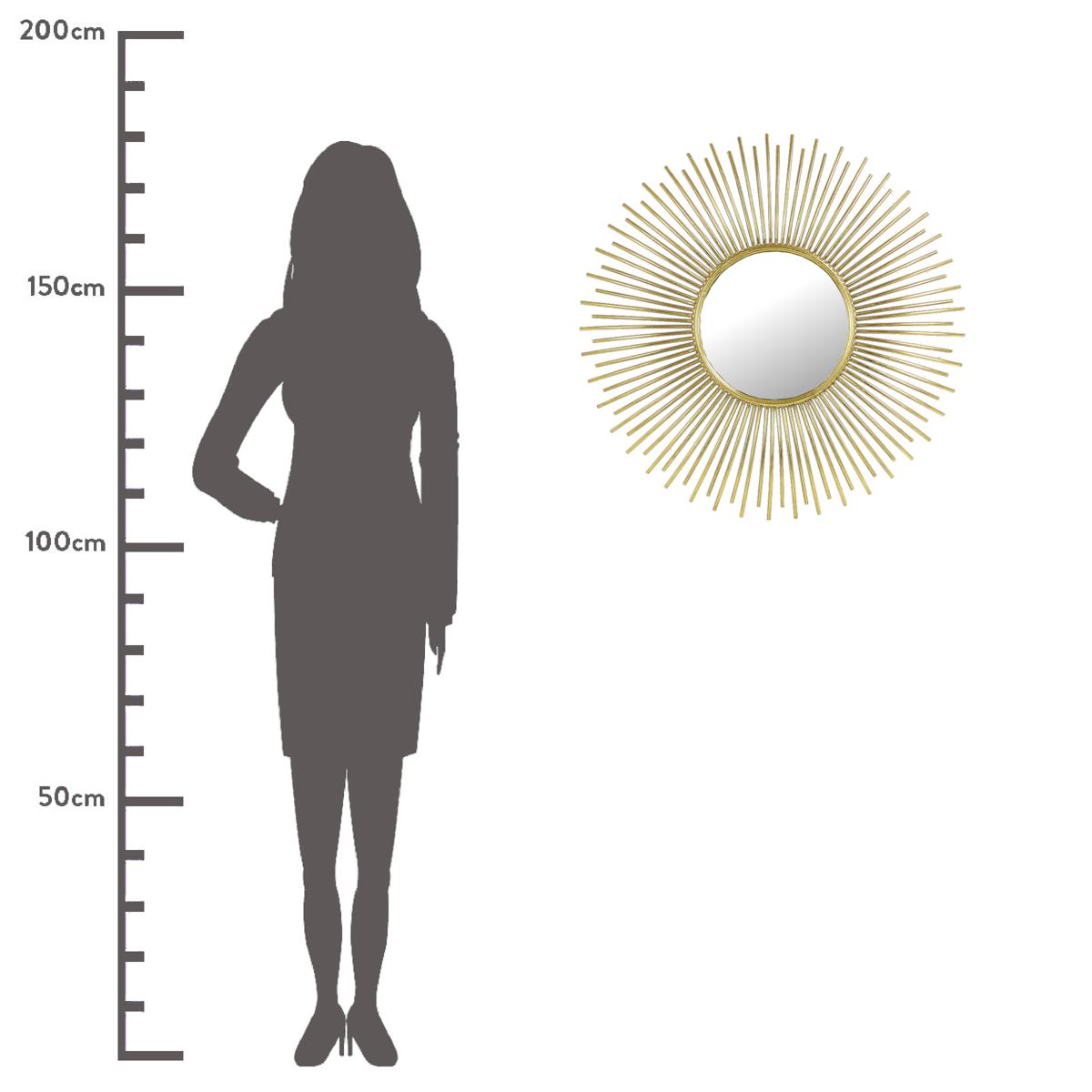 Καθρέπτης ArteLibre Χρυσό Μέταλλο 75.5x3.5x75.5cm - Hippiehome.gr