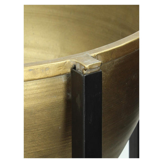 Κασπώ ArteLibre Χρυσό Μέταλλο 52x52x51.5cm Σετ 2Τμχ - Hippiehome.gr