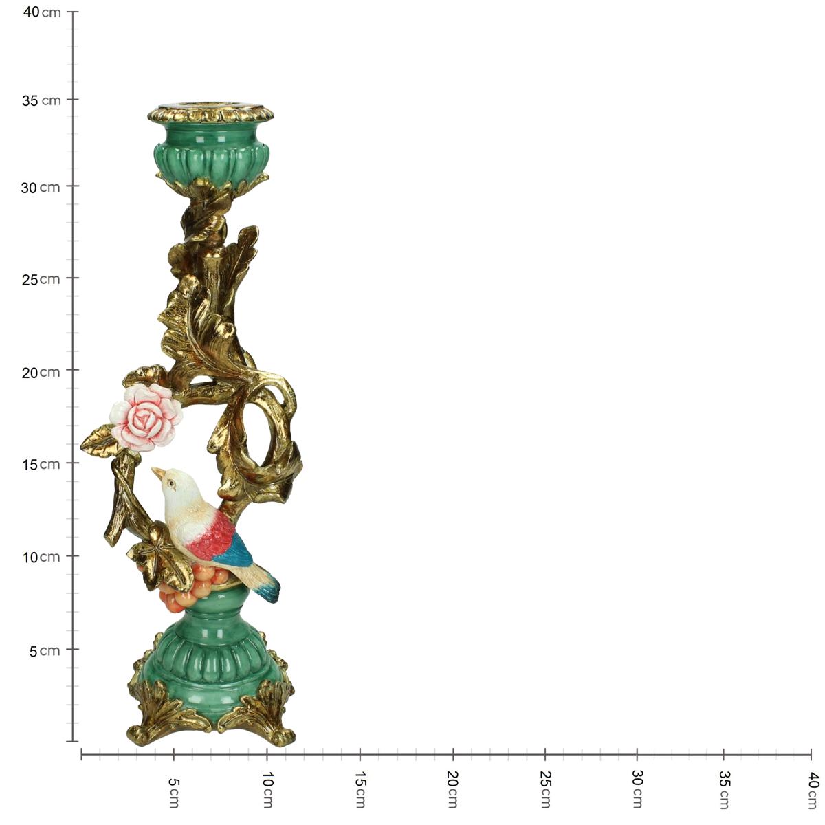 Κηροπήγιο ArteLibre Πολύχρωμο Polyresin 11x9.5x34.8cm - Hippiehome.gr