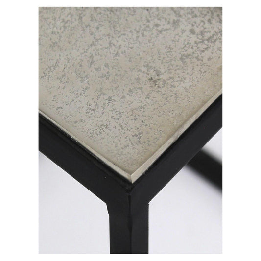 Τραπεζάκι ArteLibre Ασημί Αλουμίνιο 50x50x50cm Σετ 2Τμχ - Hippiehome.gr