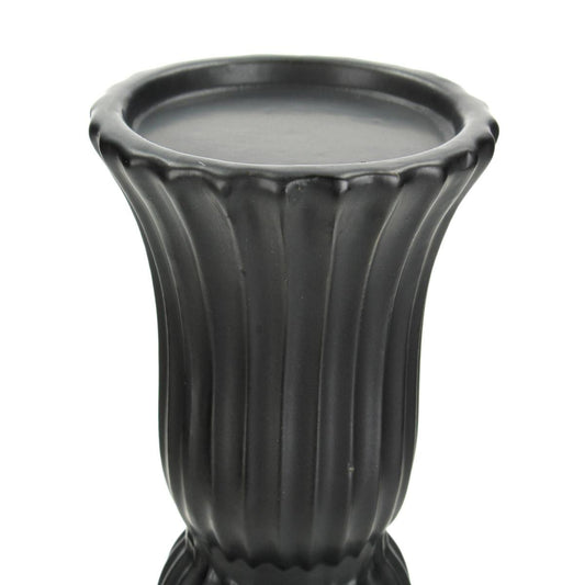 Κηροπήγιο ArteLibre Μαύρο Κεραμικό 11x11x31cm - Hippiehome.gr