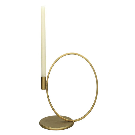 Κηροπήγιο ArteLibre Χρυσό Μέταλλο 28.5x16.5x26cm - Hippiehome.gr