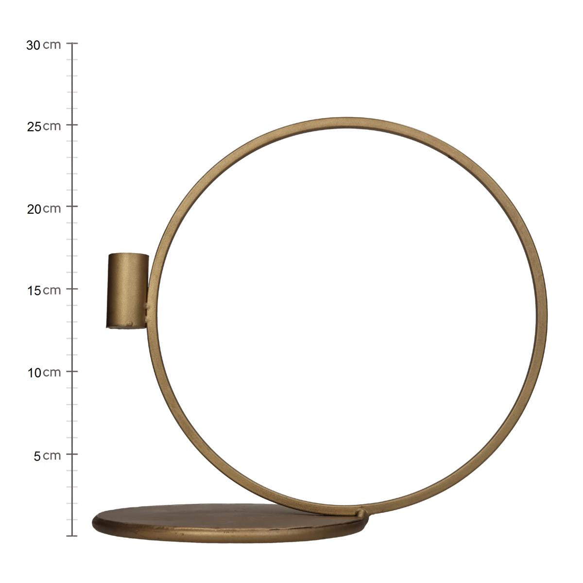 Κηροπήγιο ArteLibre Χρυσό Μέταλλο 28.5x16.5x26cm - Hippiehome.gr